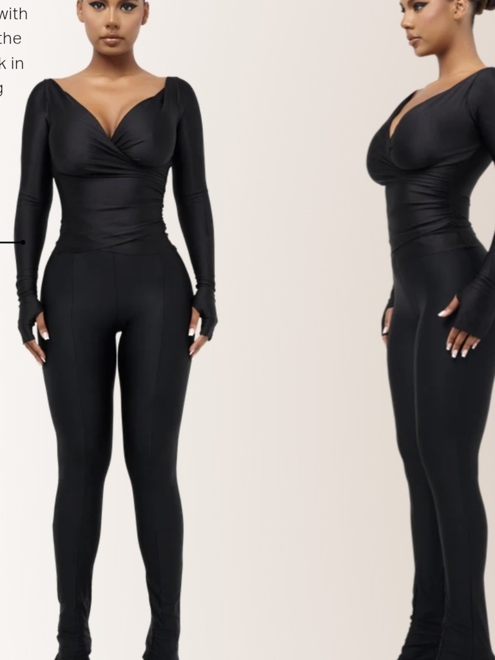 Coucoo Black Long Sleeve Set Size Small